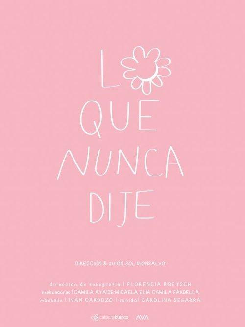 Lo que nunca dije