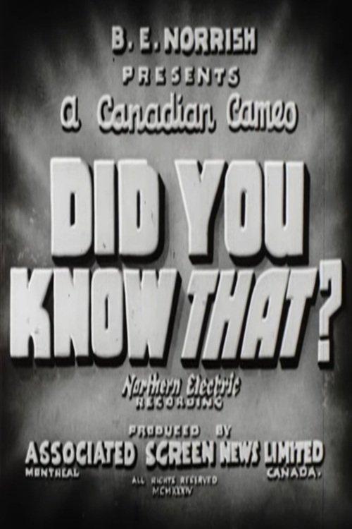 Did You Know That?
