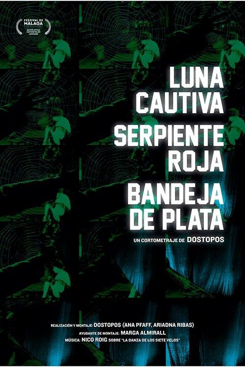 Luna cautiva serpiente roja bandeja de plata