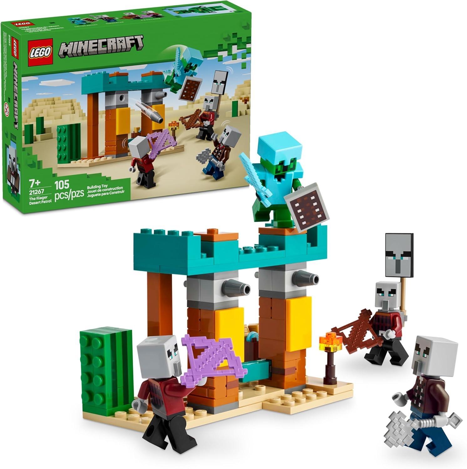 LEGO Minecraft A Patrulha de Illagers no Deserto